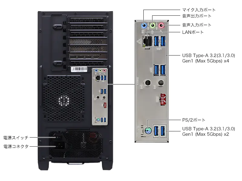 BTOパソコン通販のFRONTIERGAG-B550シリーズ: 直販