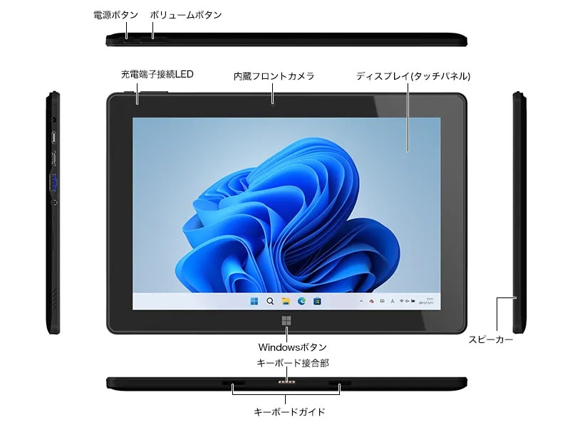 FRT280P 2in1 タブレット 着脱式キーボード搭載 Windows11 Pro