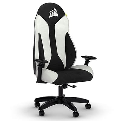 Corsair ゲーミングチェア TC60 FABRIC Chair White (CF-9010037-WW)