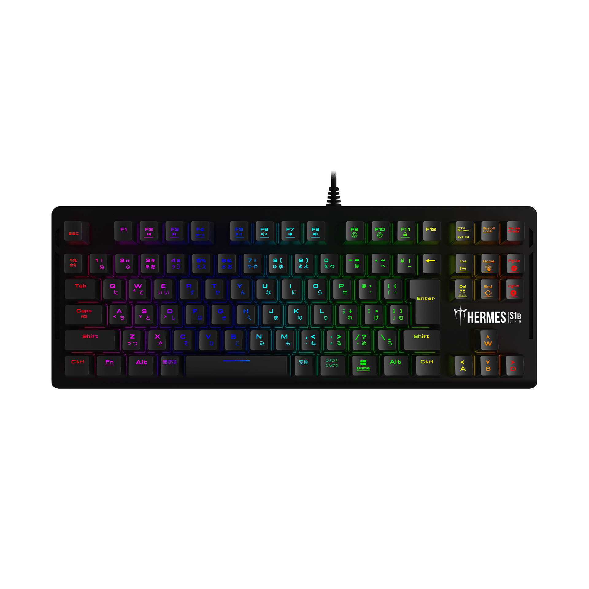 GAMDIAS HERMES S1B-JP RGB ゲーミング日本語配列キーボード(青軸)