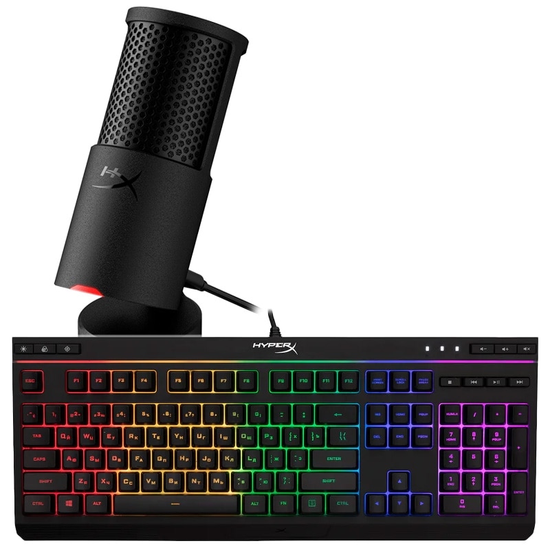 HyperX マイク・ゲーミングキーボードセット