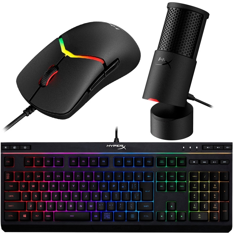 【夏の福箱】HyperX ゲーミングキーボード・USBマイク・ゲーミングマウス