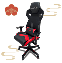 【福箱2026】紅蓮!ゲーミングチェア(ブラックxレッド)FGC04-BK【未組立】