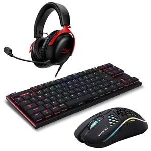 ゲーミングマウス＆キーボード ＆HyperX ヘッドフォンセット